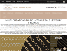 Tablet Screenshot of multicreationsnj.com